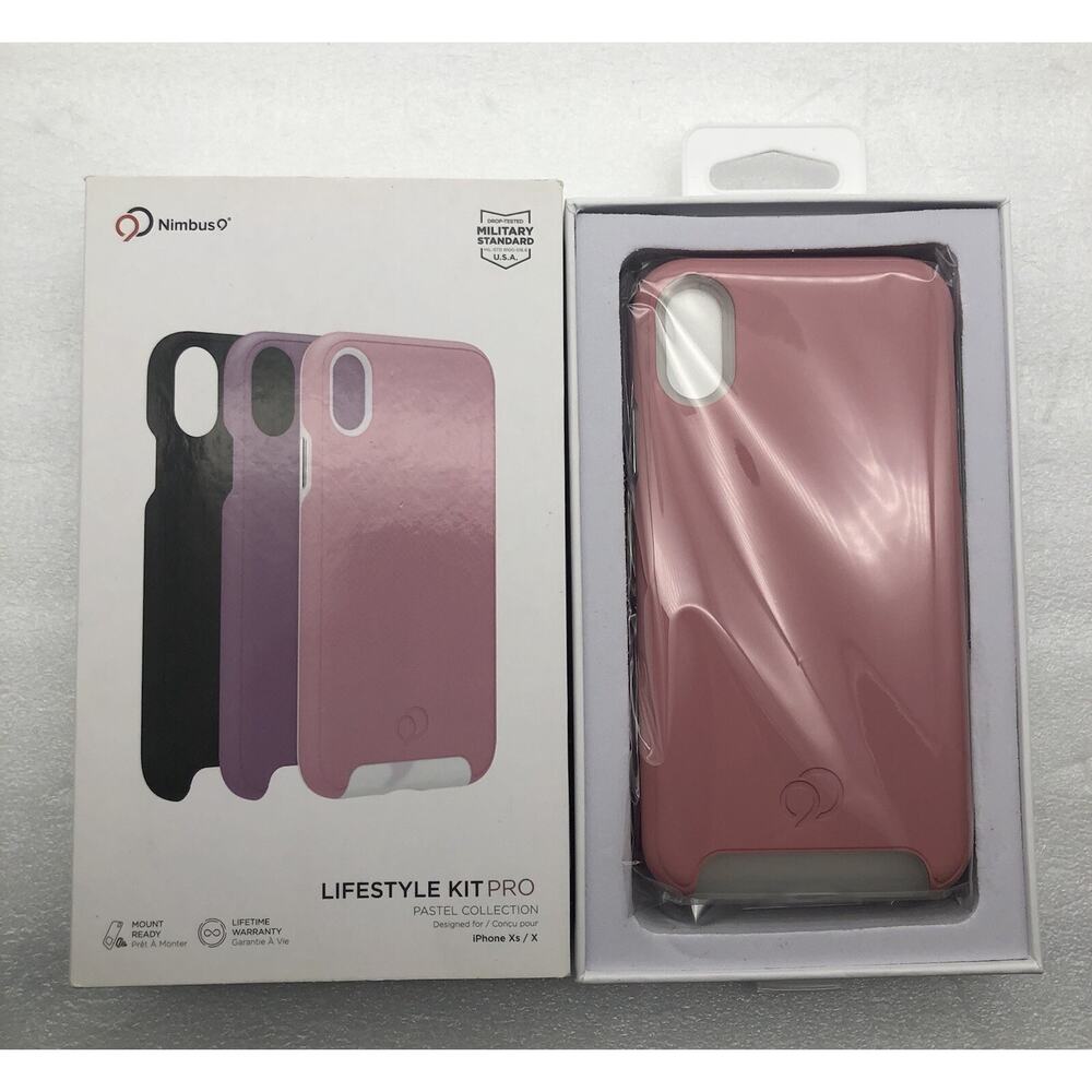 Nimbus9 LifeStyle Kit Pro Changeable Case for iPhone X/XS Pink/Purple/Black New